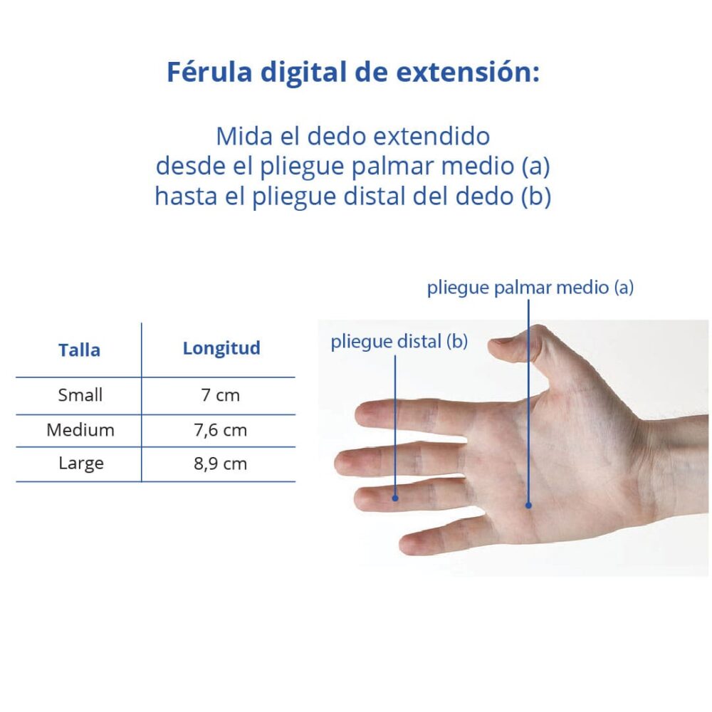 Férula de extensión para dedos de 3 puntos Doctor's Choice